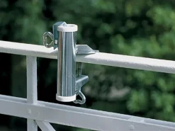 Videx Garden Sonnenschirmhalter Typ H für Handläufe Ø 25 mm Galvanisch Verzinkt