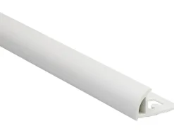 Viertelkreis-Abschlussprofil PVC matt Weiß 10 mm x 2,5 m