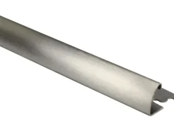Viertelkreis-Abschlussprofil Edelstahl gebürstet 10 mm x 2,5 m