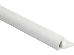 Viertelkreis-Abschlussprofil PVC matt Weiß 12,5 mm x 2,5 m