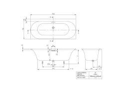 Villeroy & Boch Rechteckwanne 170 x 75 cm Loop & Friends Oval Duo Weiß Alpin