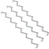 Vinuovo 3er Set Stahl Treppenwange 7 Stufen Option für Setzstufen 119cm