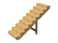 Vinuovo Holztreppe 9 Stufen 80cm mit Setzstufen