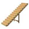 Vinuovo Holztreppe 13 Stufen 120cm mit Setzstufen