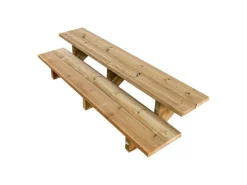 Vinuovo Terrassentreppe Holz 2 Stufen 160cm ohne Setzstufen