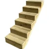 Vinuovo Treppe Holz 6 Stufen 60cm mit Setzstufen