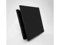 VLANO Badlüfter A-GLAS 125 BK mit Echtglasfront