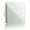 VLANO Badlüfter A-GLAS 125 WH mit Echtglasfront