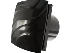 VLANO Badlüfter ALTO 120 TH Black mit Nachlauf & Hygrostat