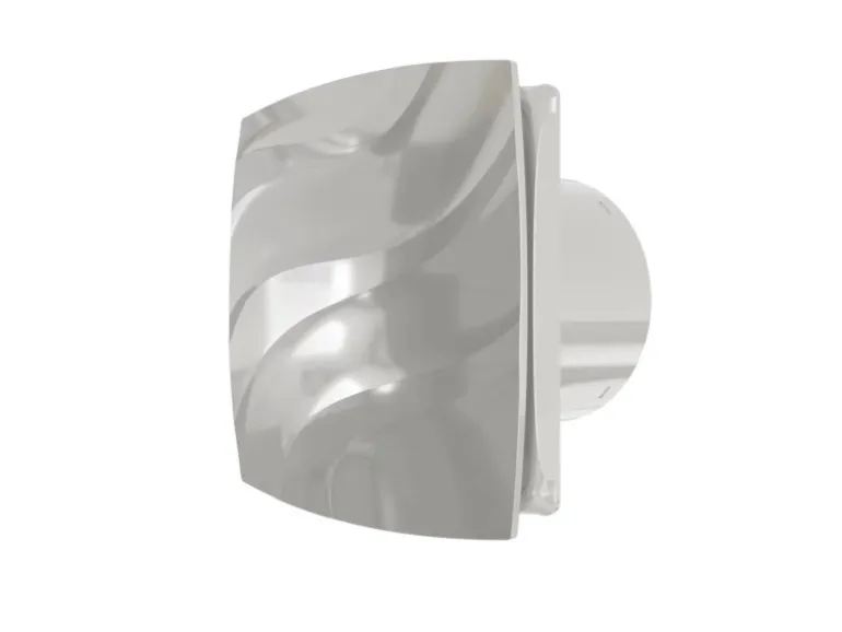 VLANO Badlüfter ALTO 120 TH Silver mit Nachlauf & Hygrostat