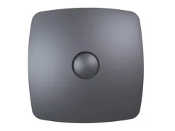 VLANO Badventilator ENSO 125 Dark mit Rückschlagventil Dunkelgrau-Metallic