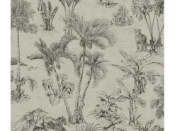 Vliestapete Dschungel Matt Leicht Strukturiert Braun Schwarz FSC®