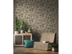 Vliestapete Dschungel Matt Leicht Strukturiert Braun Schwarz FSC®