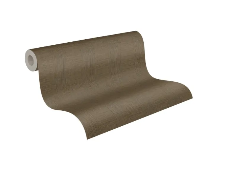 Vliestapete Streifen Designertapete Matt Leicht Strukturiert Braun FSC®