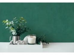 Vliestapete Uni Matt Leicht Strukturiert Grün Blau FSC®