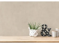 Vliestapete Uni Matt Leicht Strukturiert Beige FSC®