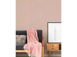 Vliestapete Uni Matt Leicht Strukturiert Rosa FSC®