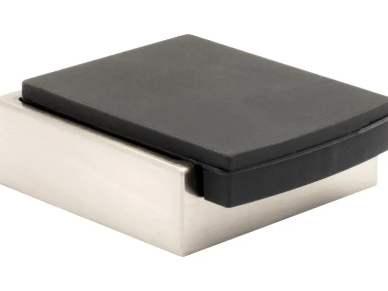 Wagner Boden- und Wand-Türstopper Screw or Glue Wall Edelstahl-Schwarz