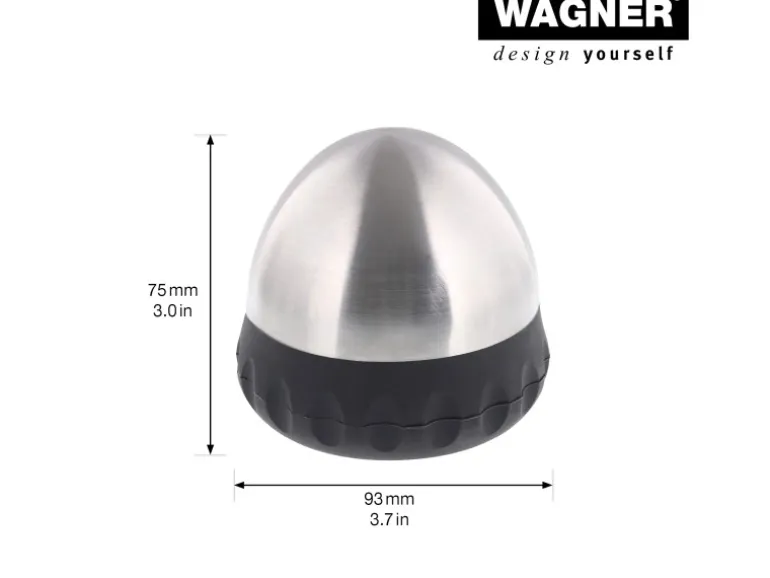 Wagner Bodentürstopper Ø 93 mm x 75 mm Edelstahl Optik