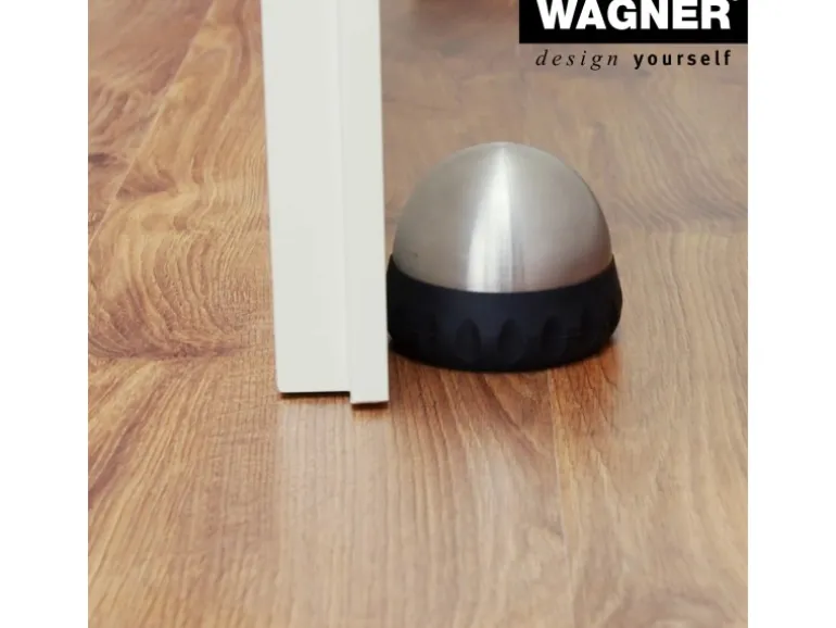 Wagner Bodentürstopper Ø 93 mm x 75 mm Edelstahl Optik