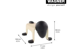 Wagner Bodentürstopper 106 mm x 71 mm x 59 mm Gelb