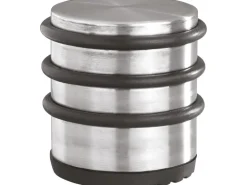 Wagner Boden-Türstopper Big Disk Tower EH 5072 Edelstahl-Optik Ø 70 mm x 70 mm