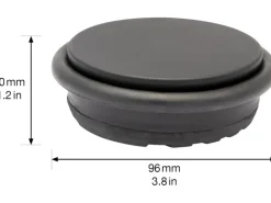 Wagner Bodentürstopper Big Disk Color Schwarz-Matt