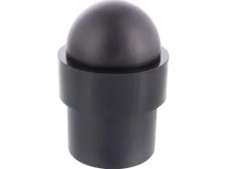 Wagner Bodentürstopper Dom Ø 35 mm x 50 mm Metall Schwarz Matt