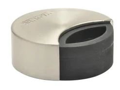 Wagner Boden-Türstopper Duo Edelstahl-Optik Metall