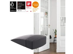 Wagner Bodentürstopper Kleben Black Deluxe 70 mm x 40 mm x 20 mm Schwarz