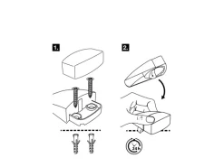 Wagner Bodentürstopper Kleben Black Deluxe 70 mm x 40 mm x 20 mm Schwarz