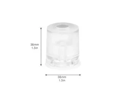 Wagner Boden-/Wandtürstopper Vulkano Ø 35 mm x 35 mm Gummi Transparent