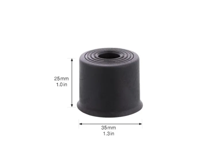 Wagner Boden-/Wandtürstopper Vulkano Ø 35 mm x 25 mm Gummi Schwarz