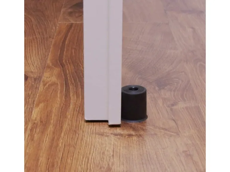 Wagner Boden-/Wandtürstopper Vulkano Ø 35 mm x 35 mm Gummi Schwarz