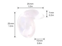 Wagner Eckkantenschutz Safe Corner 4-teilig Ø 25 mm Transparent