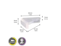 Wagner Eckkantenschutz-Set EH2130 Ø 33 mm x 25 mm Transparent 4-tlg.