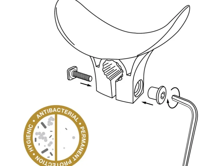 Wagner Hygienischer Klinkenaufsatz Schwarz