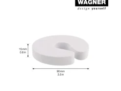 Wagner Tür- und Fensterklemme Ø 90 mm x 15 mm Weiß