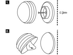 Wagner Wandpuffer EH2319 Weiß