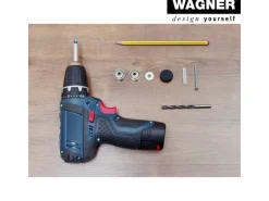 Wagner Wandtürstopper Ø 23 mm x 32 mm Edelstahl Optik