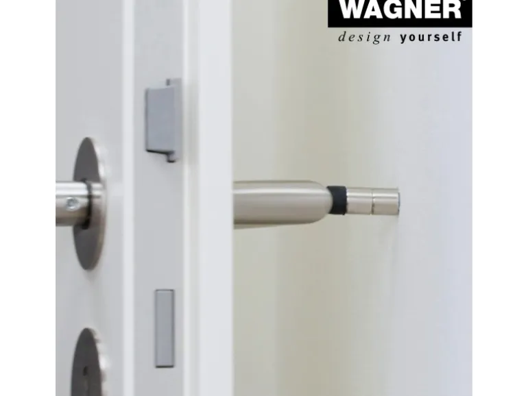 Wagner Wandtürstopper Ø 12 mm x 30 mm Edelstahl Optik