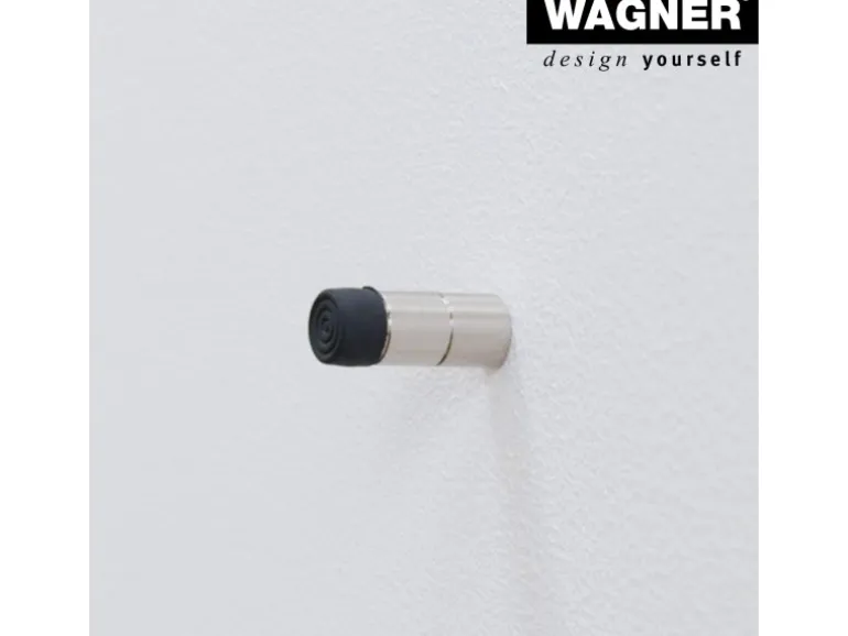Wagner Wandtürstopper Ø 12 mm x 30 mm Edelstahl Optik