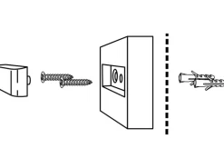 Wagner Wandtürstopper EH51617 Edelstahl Optik