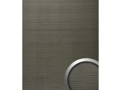 WALLFACE 24960 NOTCH Smoke PF Wandverkleidung 3D Seidenmatt Grau 2,6 m2 2600 x 1000 x 1,33 Grau