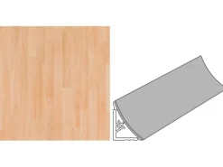 Wandabschlussleiste Plus 300 x 3 cm Buche Parkett (BU 37)