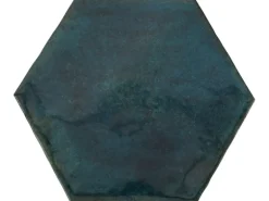 Wandfliese Antik Hexagon Steingut Navi Glasiert Glänzend 15 cm x 17,5 cm