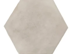 Wandfliese Antik Hexagon Steingut Weiß Glasiert Glänzend 15 cm x 17,5 cm