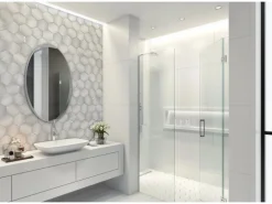 Wandfliese Artisa Hexagon Steingut Mist Glasiert Glänzend 15 cm x 17,5 cm