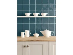 Wandfliese Artisa Steingut Blau Glasiert Glänzend 15 cm x 15 cm