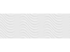 Wandfliese Duna Weiß 3D 30 cm x 90 cm